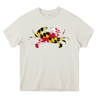 Maryland Crab State Pride Flag Heavy Core Tee | Teevron