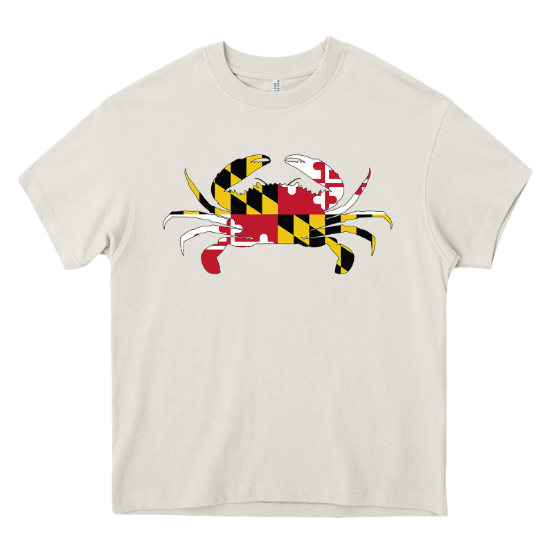 Maryland Crab State Pride Flag Heavy Core Tee by maiPhamDesign | Teevron