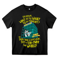 Black Pinky and the Brain The World Heavy Core Tee - maiPhamDesign
