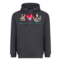 Smoke Peace Love Boston Terrier Heavyweight Hoodie - Jasminsmagicworld
