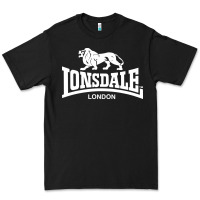Black lonsdale classic logo lion Premium Tee - DesignPulse