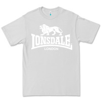 Dove Grey lonsdale classic logo lion Premium Tee - DesignPulse