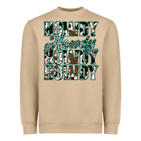 Mushroom Howdy Cowhide Turquoise Heavyweight Sweatshirt - Jasminsmagicworld