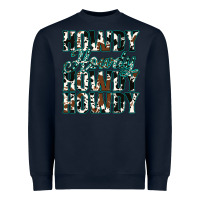 Navy Howdy Cowhide Turquoise Heavyweight Sweatshirt - Jasminsmagicworld