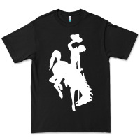 Black wyoming cowboys Premium Tee - DesignPulse