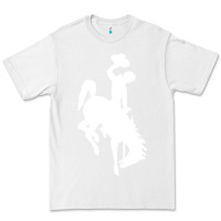 White wyoming cowboys Premium Tee - DesignPulse