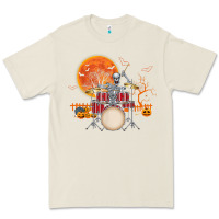 Bone Skeleton Drummer Halloween Costume Playing Drums Mens Boys Premium Tee - DesignPulse