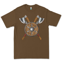 Cacao renaissance fair faire festival medieval theme axe shield Premium Tee - DesignPulse