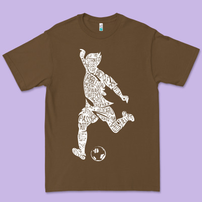 Soccer Player Ball Premium Tee Designed By Designpulse