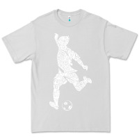 Dove Grey soccer player ball Premium Tee - DesignPulse
