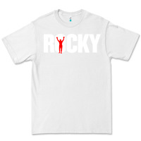 White boxer r o c k y Premium Tee - DesignPulse