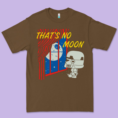 That's No Moon Premium Tee Designed By Designpulse