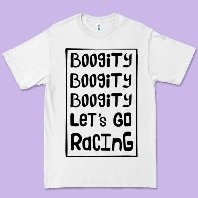 Boogity Lets Go Racing Premium Tee Designed By Designpulse