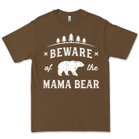 Beware Mama Bear Mom Protect Strong Mother Graphic Clip Art T Shirt Premium Tee | Teevron