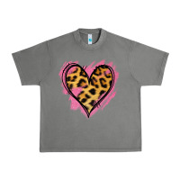 Tornado Leopard Pink Glitter Heart Urban Heavy Tee - Jasminsmagicworld
