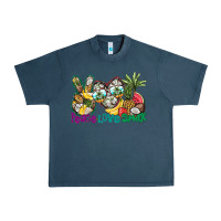 Midnight Navy Peace Love Summer Urban Heavy Tee - CowhideDigitalArt