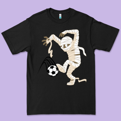 Funny Halloween Soccer Ball Premium Tee Designed By Designpulse