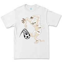 White funny halloween soccer ball Premium Tee - DesignPulse