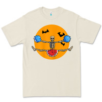 Bone cheerleading skeleton halloween cheer skeleton cheerleader t shirt Premium Tee - DesignPulse