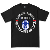 Black senior master sergeant retired air force retirement gifts t shirt Premium Tee - DesignPulse