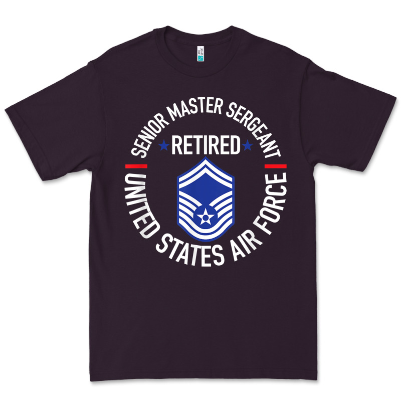 Senior Master Sergeant Retired Air Force Retirement Gifts T Shirt Premium Tee by DesignPulse | Teevron