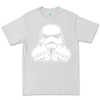 Dove Grey dark side knuckle starwars stormtrooper 2 Premium Tee - DesignPulse