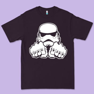 Dark Side Knuckle Starwars Stormtrooper 2 Premium Tee Designed By Designpulse