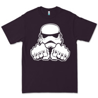 Plum dark side knuckle starwars stormtrooper 2 Premium Tee - DesignPulse
