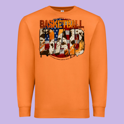 Basketball Dad Premium Sweatshirt Designed By Jasminsmagicworld