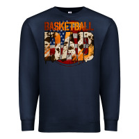 Navy basketball dad Premium Sweatshirt - Jasminsmagicworld