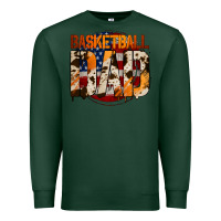 Sports Green basketball dad Premium Sweatshirt - Jasminsmagicworld