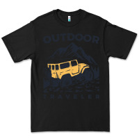 Black traveler Premium Tee - DesignPulse