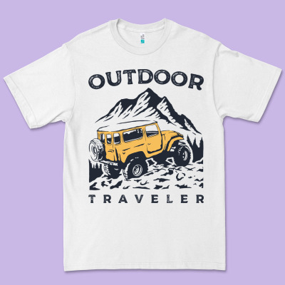 Traveler Premium Tee Designed By Designpulse