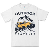 White traveler Premium Tee - DesignPulse