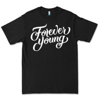 Black forever young Premium Tee - DesignPulse