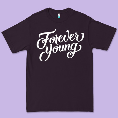 Forever Young Premium Tee Designed By Designpulse