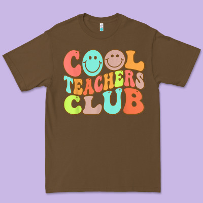 Cool Teachers Club Funny Smile Teachers Club Squad T Shirt Premium Tee Designed By Designpulse