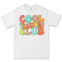 White cool teachers club funny smile teachers club squad t shirt Premium Tee - DesignPulse