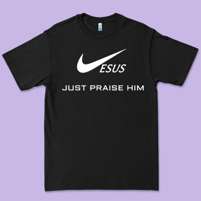 Jesus Just Praise Him Premium Tee Designed By Designpulse