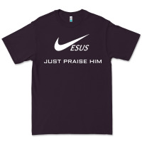 Plum jesus just praise him Premium Tee - DesignPulse