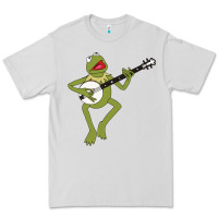 Dove Grey Kermit playing the banjo Classic Premium Tee - DesignPulse
