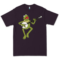 Plum Kermit playing the banjo Classic Premium Tee - DesignPulse