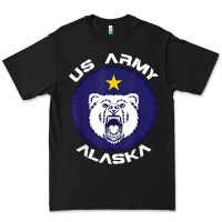 Black us army alaska polar bear patch t shirt Premium Tee - DesignPulse