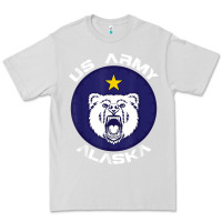Dove Grey us army alaska polar bear patch t shirt Premium Tee - DesignPulse