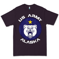 Plum us army alaska polar bear patch t shirt Premium Tee - DesignPulse