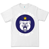 White us army alaska polar bear patch t shirt Premium Tee - DesignPulse