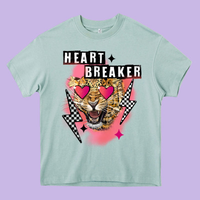 Heart Breaker Valentine's Day Heavy Core Tee Designed By Fadigitalartstudio