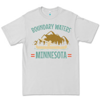Dove Grey retro boundary waters canoe minnesota Premium Tee - DesignPulse