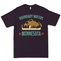Plum retro boundary waters canoe minnesota Premium Tee - DesignPulse