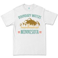 White retro boundary waters canoe minnesota Premium Tee - DesignPulse